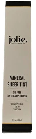 Jolie Mineral Sheer Tint SPF 20 Oil Free - Face Tinted Moisturizer - Hydration - Coverage - Sunscreen- Mineral Formula - V...