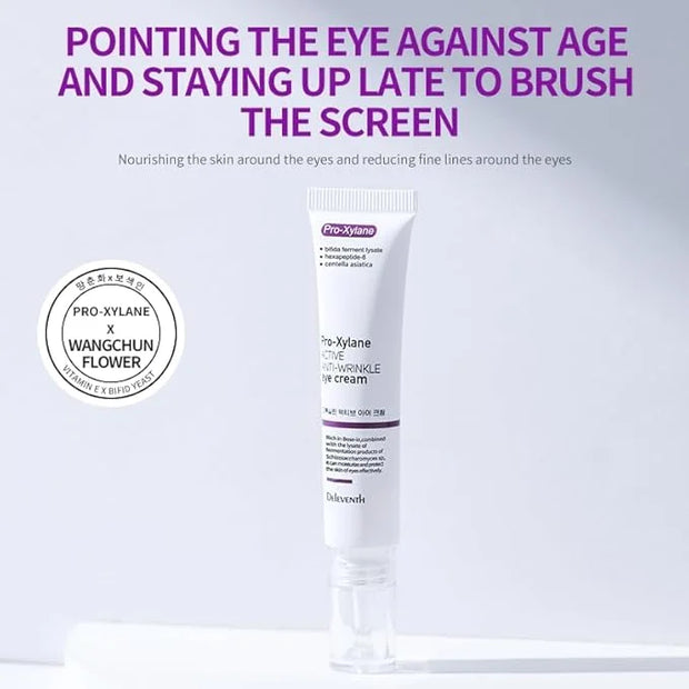 Korea Active Anti-Wrinkle Eye Cream 20g / Anti-Aging, Fade Fine Lines, Remove Dark Circles, Moisturizing and Repair Eye Sk...