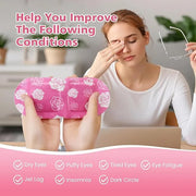 18 Packs Heated Steam Eye Mask for Sleeping Rest Self-Heating Eye Mask for Dry Eyes Boasting 40 Minute Heating Warm Compre...