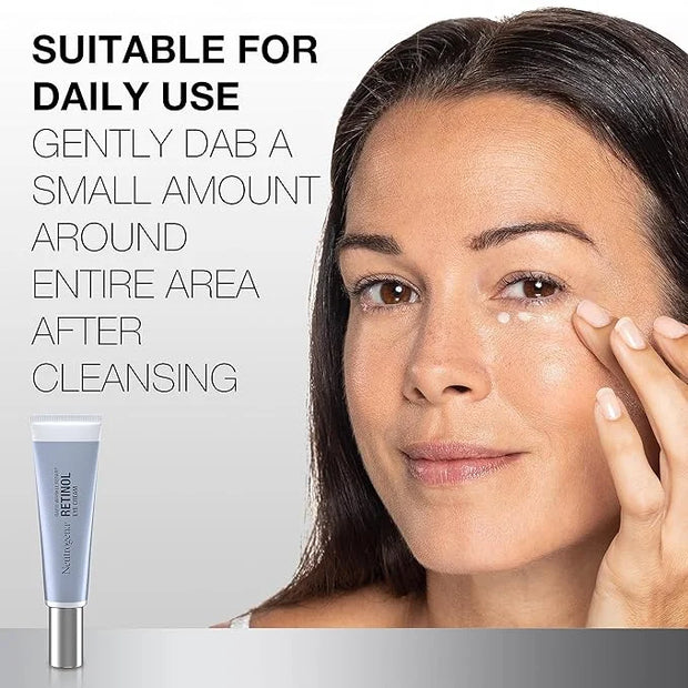 Neutrogena Rapid Wrinkle Repair Retinol Eye Cream for Dark Circles, Daily Anti-Aging Under Eye Cream with Retinol & Hyalur...