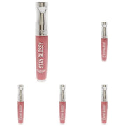Rimmel Stay Glossy Lipgloss, Claridge's Ruby, 0.18 Fl Oz (Pack of 5) - Product Image