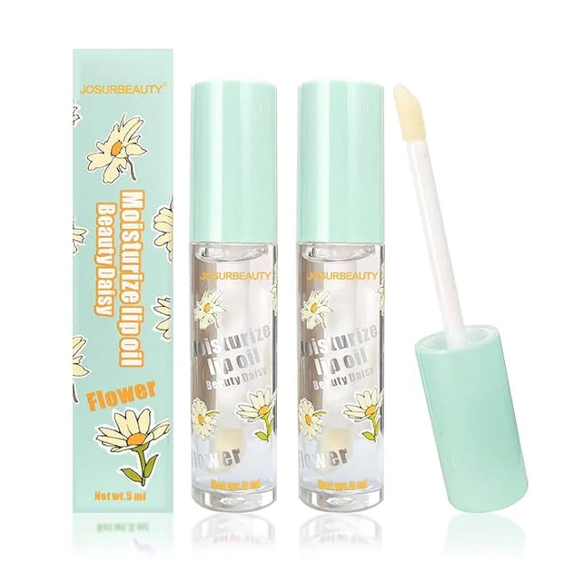 Hydrating Lip oil for women - clear lip gloss oil, Plumping Lip Oil for Dry Lip and Lip Care, Non-Sticky Long Lasting Lip ...
