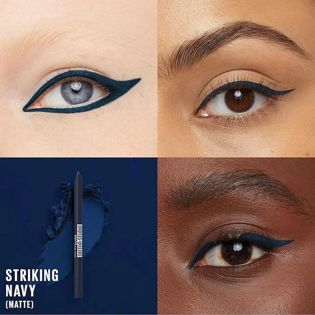 Maybelline TattooStudio Long-Lasting Sharpenable Eyeliner Pencil, Glide on Smooth Gel Pigments with 36 Hour Wear, Waterpro...