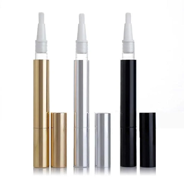 3 Pcs 3ml Empty Nail Oil Pen Twist Pens Lip Gloss Tubes Eyelash Growth Liquid Tubes Portable Cosmetic Makeup Containers Ap...