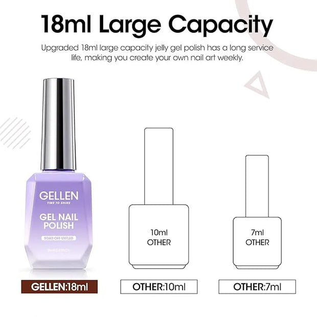 Gellen Brown Gel Nail Polish