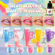Jcoos Lip Gloss Making Kit 73PCS Lip Gloss Keychain Make Your Own Lip Gloss Kit, DIY Lip Gloss Making kit, Soap Making Kit...