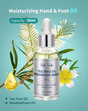 VTS Foot and Hand Care Kit - Includes Tea Tree Oil, Salt Scrub, Serum, Urea Cream 40 Percent, Moisturizing Heel Socks - Ho...