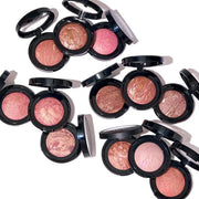 LAURA GELLER NEW YORK Baked Blush-n-Brighten Marbleized Blush + Angled Brush (02 Pink Buttercream, 47mm) - Product Image