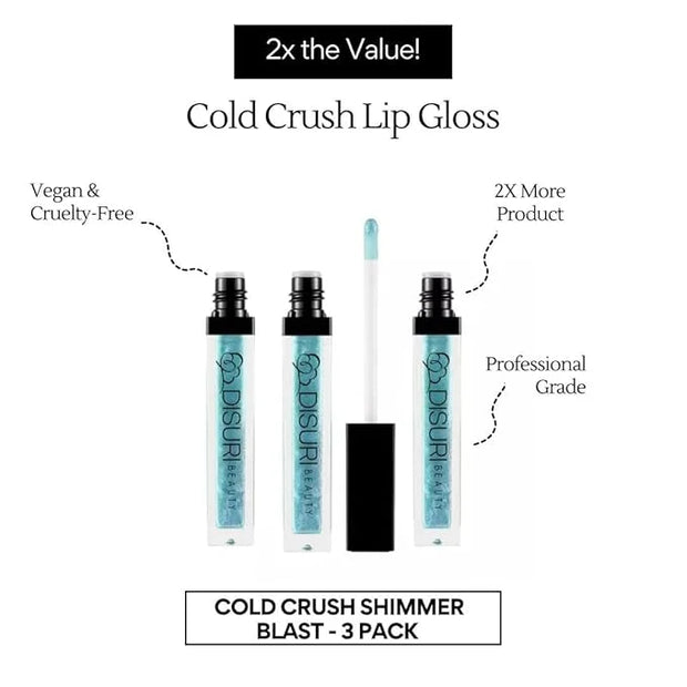 Pack of 3 Shimmer Lip Gloss for Girls & Women – Non-Sticky Lip Glosses 2.1 FL Oz Total (0.7 FL Oz Each) - High Shine Lip G...