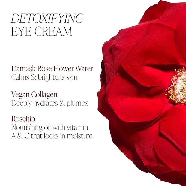 BYROE Rose Tea Eye Cream | Detoxifying Eye Treatment to Visibly Plump and Treat Dark Circles | Tighten and Fill Fine Lines...