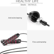 Skipping Rope with Ball Bearings Rapid Speed Adjustable 6â€ Memory - Product Image