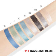 evpct Dazzling Blue Shimmer Cream Eye Shadow Brightener Sticks Set for Eyes, Blue Shimmery Matte Pencil Eye shadow Applica...