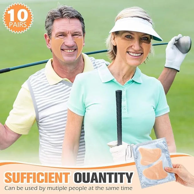 10 Pair Sun Protection Patch For Face UV Protection Patch Golf Patches UV Patch for Sunscreen Multifunctional Face Patches...
