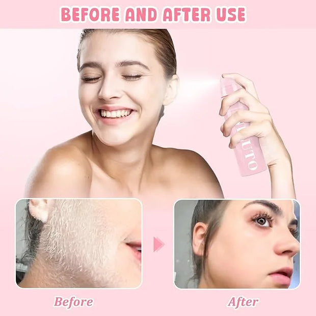 Hair Identifier Spray for Face Shaving, Moisturizing and Skin Care Dermaplaner Spray,Skin Body Hair Identifier Comfortable...