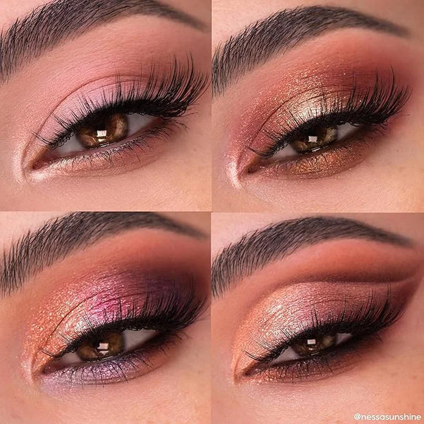 ColourPop By The Rosé Eyeshadow Palette - Pink & Red Neutral Palette with Metallic and Cream Matte Finishes - High-Pigment...