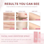 Hair Identification Spray for Facial Shaving - Removes hair and dead skin, Women's Facial Shaving Powder Spray - Moisturiz...