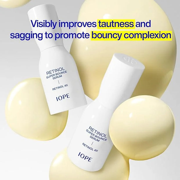 IOPE Retinol Super Bounce Serum - Korean Retinol Eye Cream, Intensive Reactivating Korean Retinoid, Anti-Aging, Reduction ...