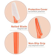 12 Pcs Eyebrow Razors, Face Razors Multipurpose, Exfoliating Dermaplaning Tools, Eyebrow Trimmers Shaver with Safety Cover...