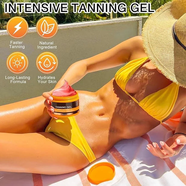 Luxury Intensive Tanning Gel,Brown Intensive Tanning Luxe Gel,Natural Tanning Accelerator Cream, Beauty Brown Tanning Gel ...