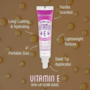Ruby Kisses Broadway Vita-Lip Clear Lip Gloss (10 Pack), Hydrating & Soothing Formula with Vitamin, High-Shine Non-Sticky ...