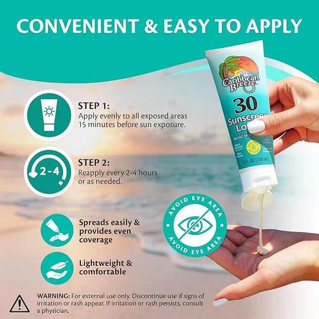 Reef Friendly Sunscreen SPF 30 Lotion, Mango Lime Scent Body Sunscreen Lotion, Rich in Anti Oxidants, Water Resistant Up t...