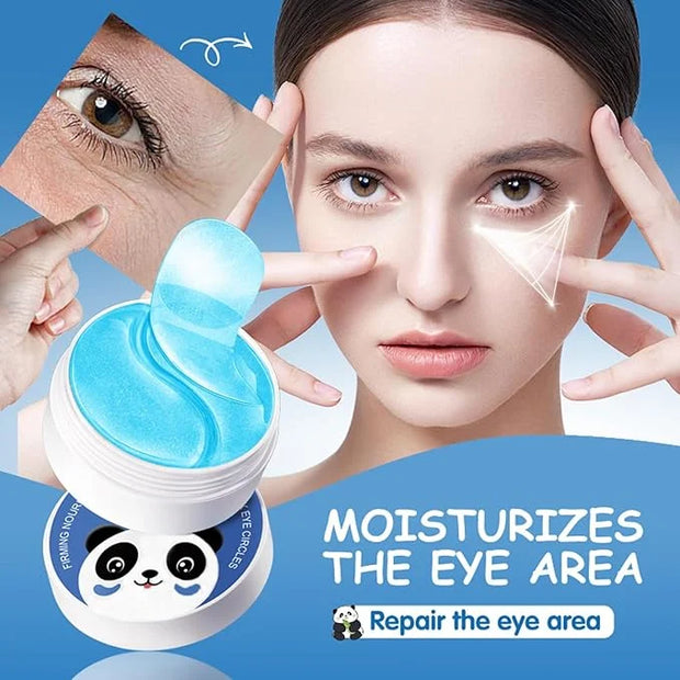 Under Eye Patches for Dark Circles, Puffy Eyes & Wrinkles - 60 Pairs Hydrating Eye Mask with Hyaluronic Acid, Blueberry Ex...