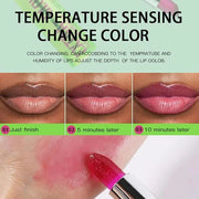 3 PCS Jelly Crystal Vera Lipstick,Magic Temperature Tinted Lip Balm,Plumping Glimmer Color Changing Lip Oil,Long Lasting N...