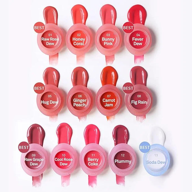 HINCE Raw Glow Dewy Ball - Tinted Lip Balm, Jelly Gloss Glow, Shine and Hydration, Lip & Blush Multiuse, Vegan, 0.12 oz. (...