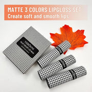 VERONNI 3 Colors Matte Lip Mud,Velvet Lip Gloss Set Multi-Purpose Matte Lipstick, Long Lasting Non-Sticky Gloss Smooth Pac...