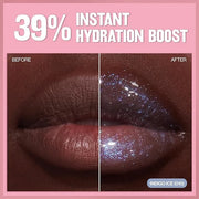 REVLON Super Lustrous Glimmer Gloss, Hydrating Lip Makeup, Non-Sticky, High-Shine Finish, Plant-Based Glitter, 010 Indigo ...