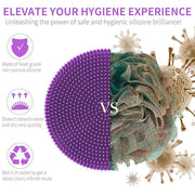 Silicone body scrubber shower bath