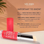 VELAMO ADVANCED Retinol Eye Stick: Retinol Under Eye Cream for Dark Circles and Puffiness with 1% Bakuchiol - Anti Aging B...