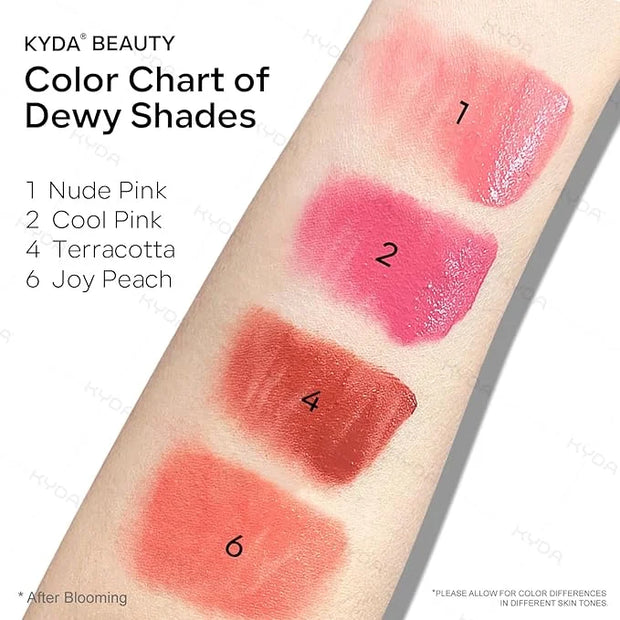 KYDA Liquid Blush, Matte Tinted for Cheeks, Lasting Dewy Finish, High Pigment Soft Creamy Blush, Blendable Lightweight Cov...
