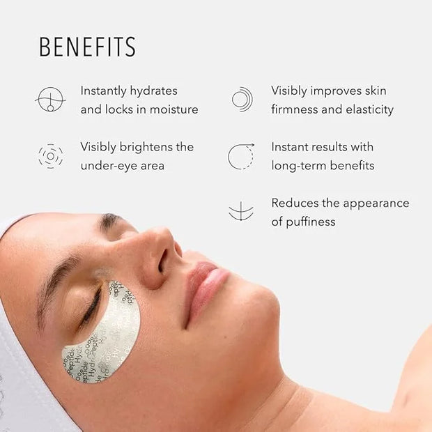 HydroPeptide PolyPeptide Collagel Eye Masks, Line-Lifting Hydrogel Under Eye Patch, Firmer Appearance & Hydration & Dark C...