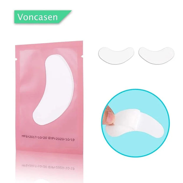 100 Pairs Set Gel pads for eyelash extensions, Comfy and Cool Under Eye Pads for Eyelash Extensions Eye Patches Beauty Too...