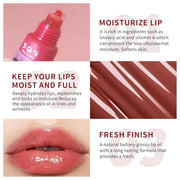 5 Colors Lip Balm Butter,Hydrating Lip Gloss Set,Plumping Lip Glow Oil,Nourishing Lip Care Repair Lip Mask with Natural In...