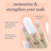 SpaLife Japanese Camellia Oil & Vitamin E Nail Cuticle Wrap 6-Pack (60 Count) - Moisturizing Nail Masks, Dermatologist Rec...