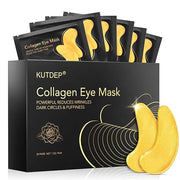 Under Eye Patches, 10 Pairs Gold Collagen Eye Gels Mask, Reduce Dark Circles, Wrinkles Puffy & Bags, Anti-aging Moisturizi...
