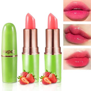 evpct 2Pcs Strawberry Color Changing Lipstick Tinted Lip Balm Gloss Stain Set Magic PH Color Changing Flower Lazy Korean J...