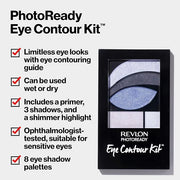 REVLON PhotoReady Eye Contour Kit, Eyeshadow Palette with 5 Wet/Dry Shades & Double-Ended Brush Applicator, Watercolors (5...