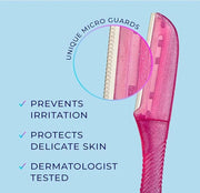 Eyebrow Razors for Women and Men – 3-Pack Facial Hair Remover and Exfoliating Dermaplaning Tool for Eyebrows, Upper Lip, C...