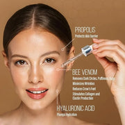 BEE and YOU Eye Serum, Anti Aging, Anti Wrinkle Serum 100% Natural with Bee Venom, Propolis Extract, Raw Honey, Hyaluronic...