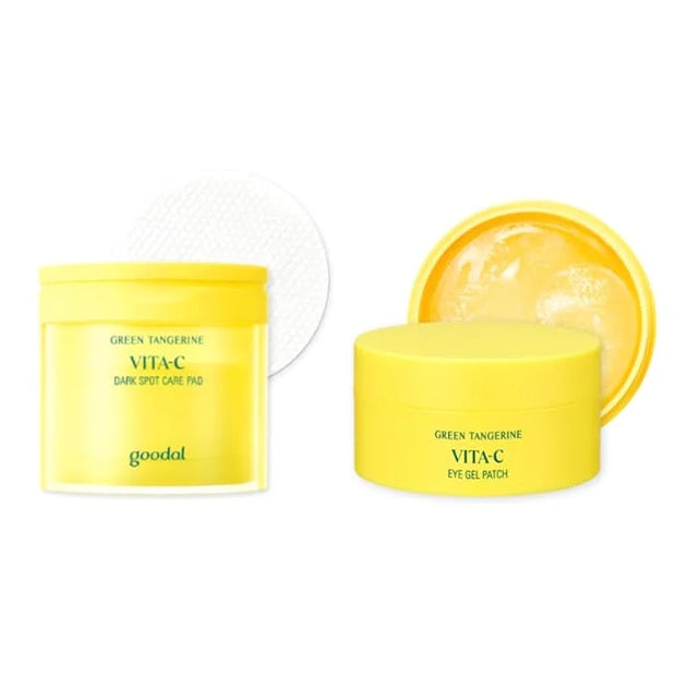 GOODAL [Bundle] Green Tangerine Vita C Skin Care Duo : Toner Pads, Eye Patch - Product Image