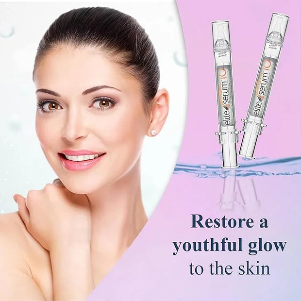 Elite Serum 10 - Natural Anti Aging Eye Serum and Anti Wrinkle Treatment - Eye Bags and Dark Circles Remover with Advanced...