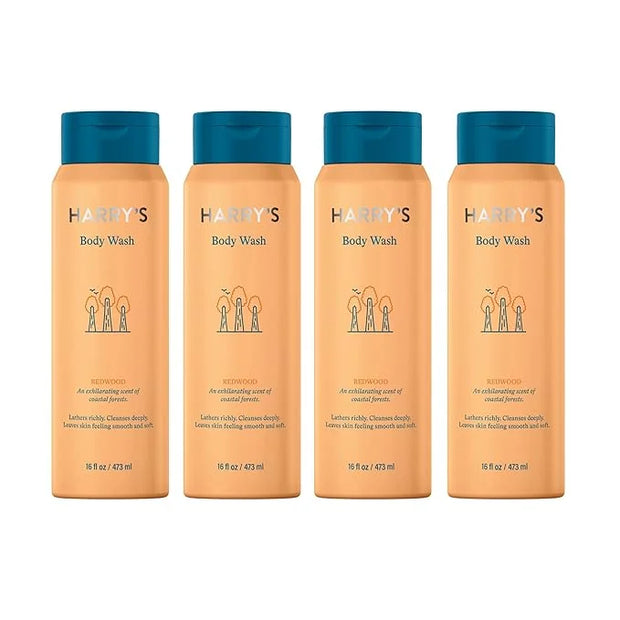 Harry's Body Wash for Men, Redwood, 16 Fl Oz (Pack of 4) - Packaging May Vary - Product Image