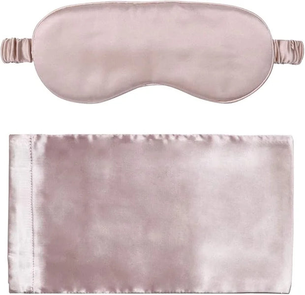Silk Sleep Mask Light Blocking Luxury 100% Mulberry 19mm Silk Eye Mask Eye Cover Blindfold Ultra Soft Light & Comfy Anti A...