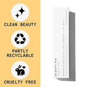 Beauty Pie Wondergloss Collagen Lip Oil + (Plum Naked) – Hydrating, Plumping, Non-Sticky Gloss with Collagen AC Micro-Vect...