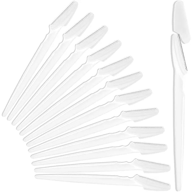 12 Pcs Eyebrow Razors, Face Razors Multipurpose, Exfoliating Dermaplaning Tools, Eyebrow Trimmers Shaver with Safety Cover...