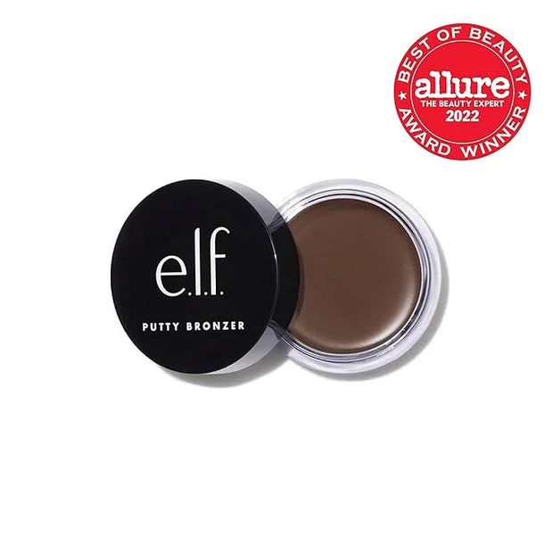 e.l.f. Putty Bronzer, Creamy & Highly Pigmented Formula, Creates a Long-Lasting Bronzed Glow, Infused with Argan Oil & Vit...