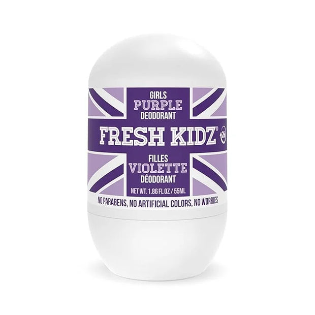 Fresh Kidz Roll On Deodorant for Kids and Teens - Baking Soda and Aluminum-free 24 Hour Protection for Sensitive Skin - Gi...
